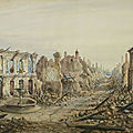 Moullin (Emile) châteaudun après le bombardement du 18 octobre 1870