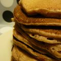 Pancakes à la farine de châtaignes et lait de soja