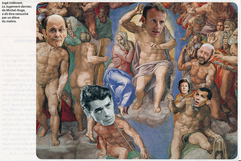 Non Johnny tu n'es pas un Michel-Ange (Le jugement dernier) (réduit)
