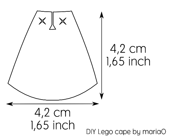 faire des capes pour les personnages lego chez maria O