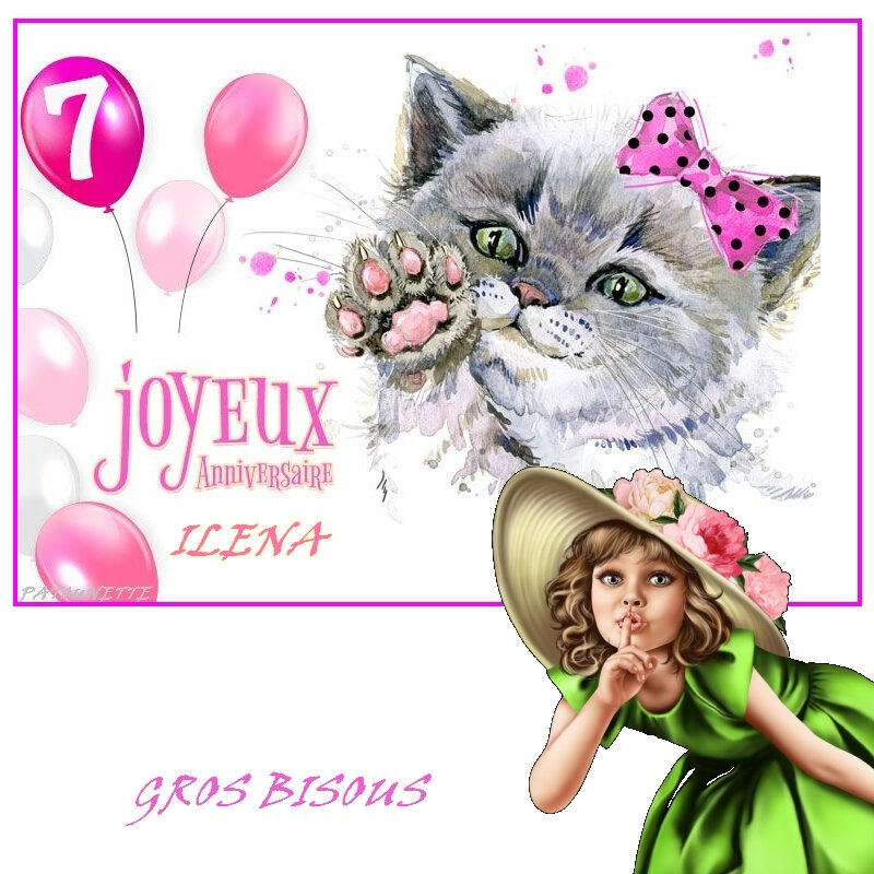 Bonjour Du Samedi Et Bon Anniversaire Ilena L Univers De Patounette Et Ses Amis Es