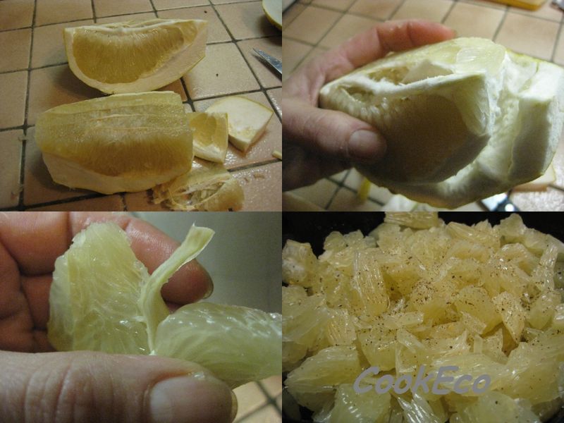 Pomelos chinois, poivre long et germes fous Mes recettes à 3 francs 6 sous [ça fait combien en