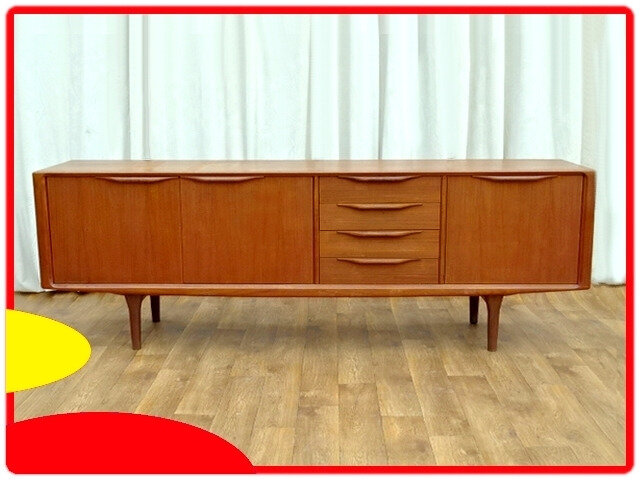 enfilade scandinave bar teck 1950 danemark