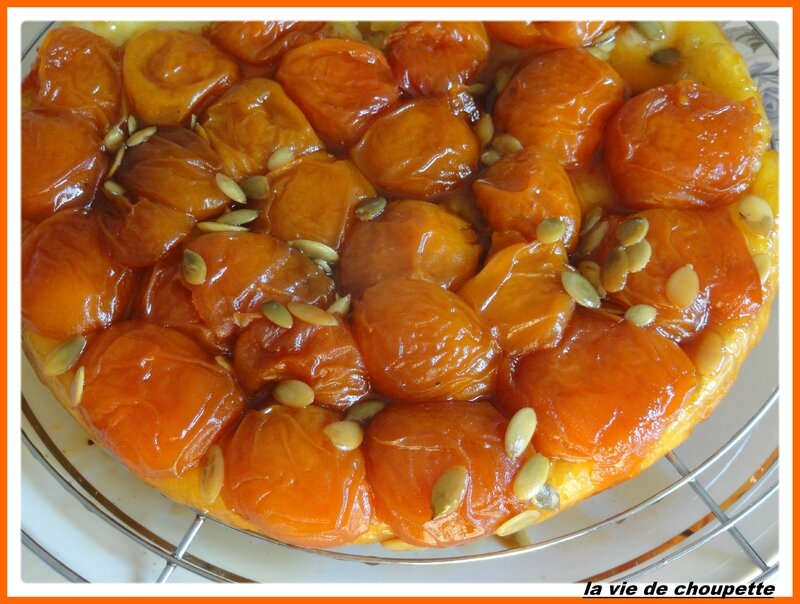 tatin d'abricots et graines de courge-9712
