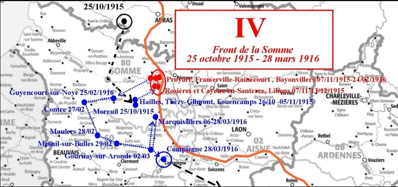 Carto Journal de Marche IV Front de Somme
