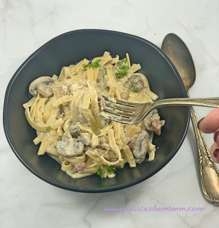 Tagliatelli à la forestière 5