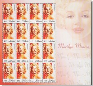 merchand_stamps_liberia_marilyn16stamps