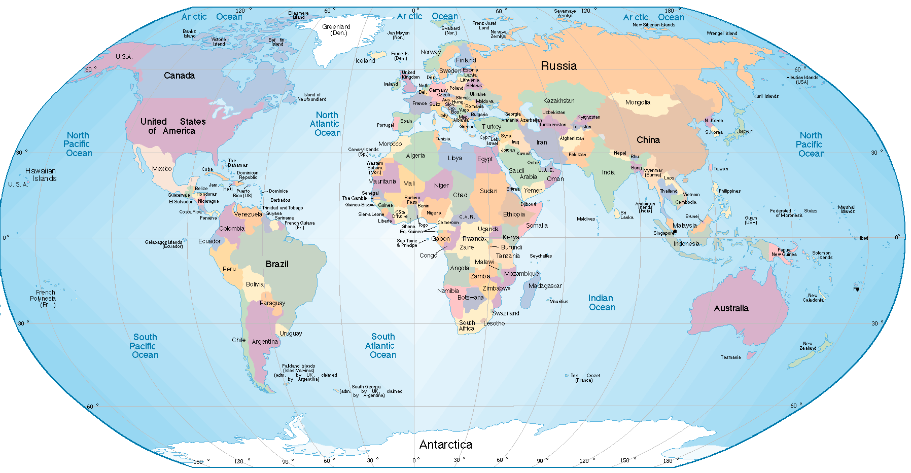 geographie des continents