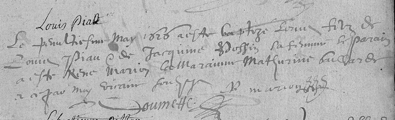 1626 - ARTINS 30 mai PIAU Louis (Fils de Louis & BOSSIN Jacquine - Page 42-162
