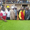 La pelouse du stade bonzola est bien arrivée à mbuji-mayi et a été présentée à la population