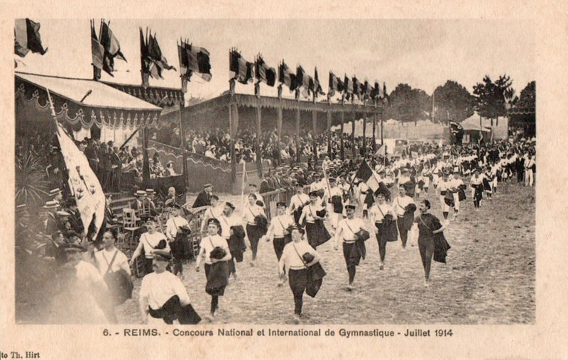 1914 CPA Reims Concours gymnastique