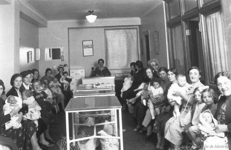 Lait 1933 Clinique Laurier, 305, rue Mont-Royal Est, Salle d'attente, construction 1932-35