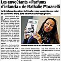 Parfums d'infancia, par nathalie maranelli. interview et article.