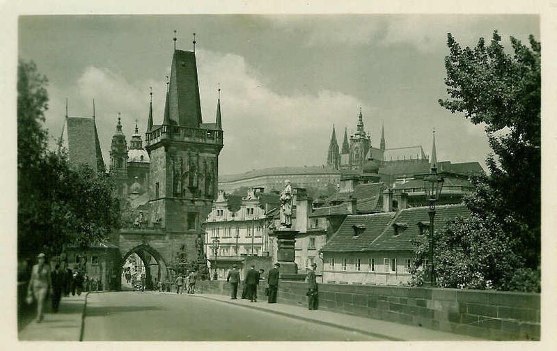 Prague : Pont Charles Tour Poudrière acpgkrgef3945