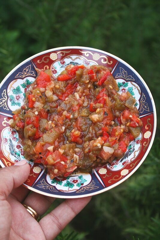 salade de poivrons à la marocaine