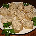 Rillettes de maquereaux fromage frais, capres et romarin
