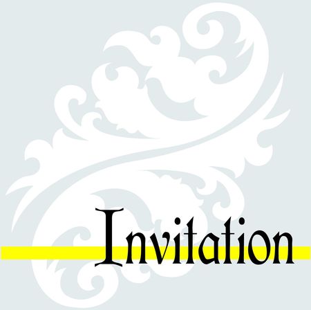 Invitation jaune