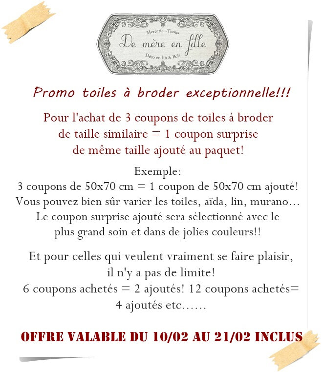 offre toiles février 2021
