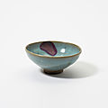 A Chinese Junyao purple-splashed bowl, Yuan dynasty (1271-1368)