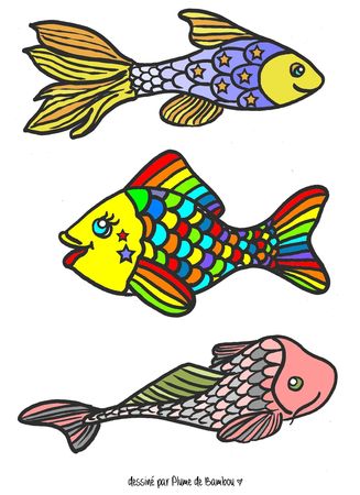 poissons d'avril color