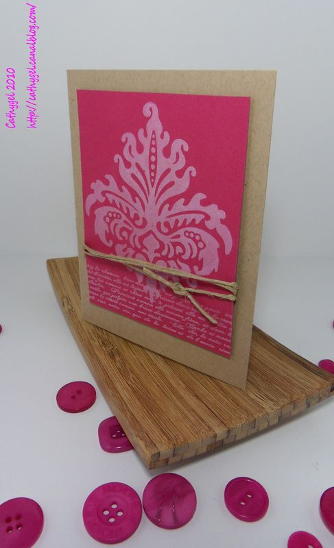 Une carte ... d'invitation - Le scrap de Cathygel