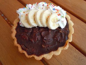 tarte chocolat banane