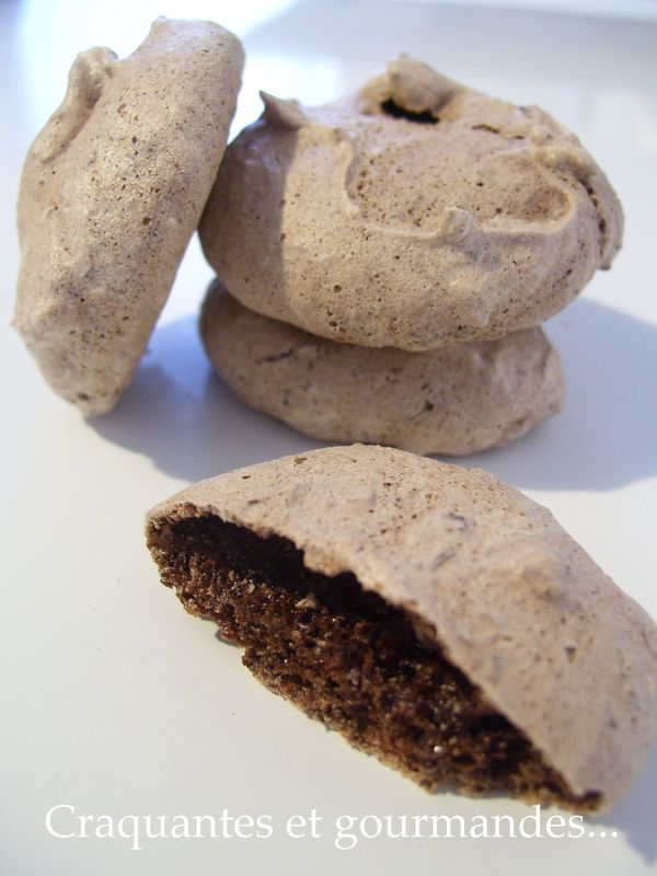 Petites meringues au chocolat Laëtit'recettes