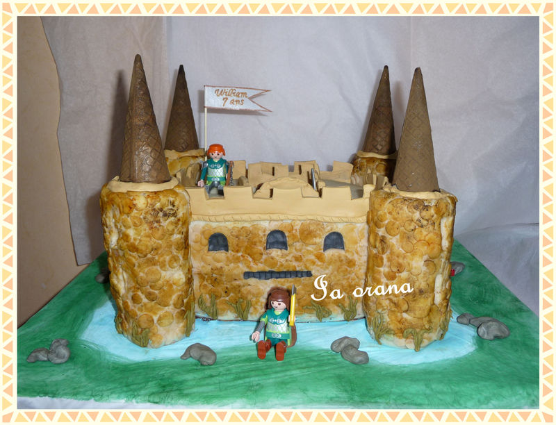 Gateau Chateau Fort Castle Cake Mes Petits Gateaux Rigolos