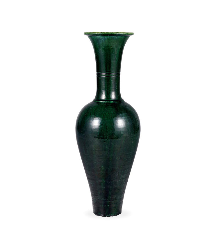 A Green-Glazed Vase, Liao Dynasty (907-1125)