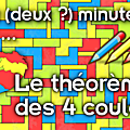 Deux (deux ?) minutes pour le théorème des 4 couleurs 