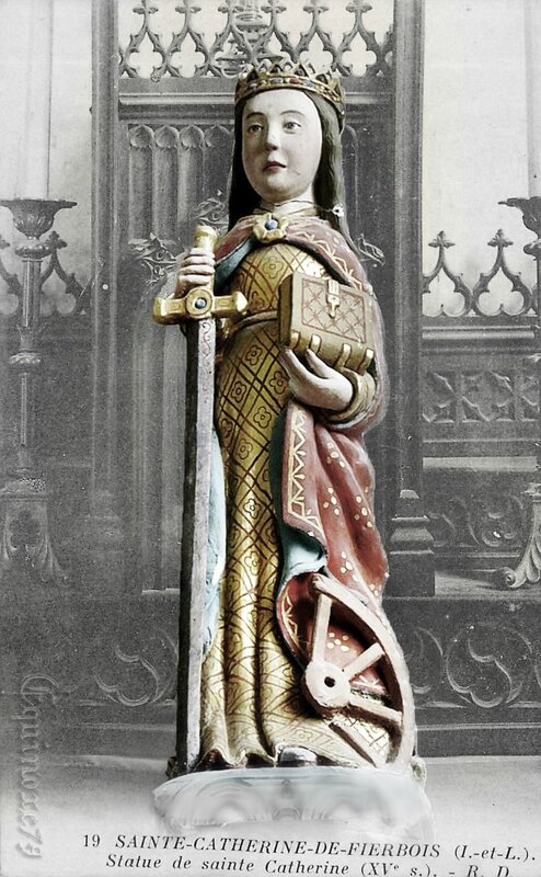 Reliques saintes Catherine d'Alexandrie de fierbois