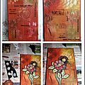 Two canvas inspired by lin brown for tando challenge - july !