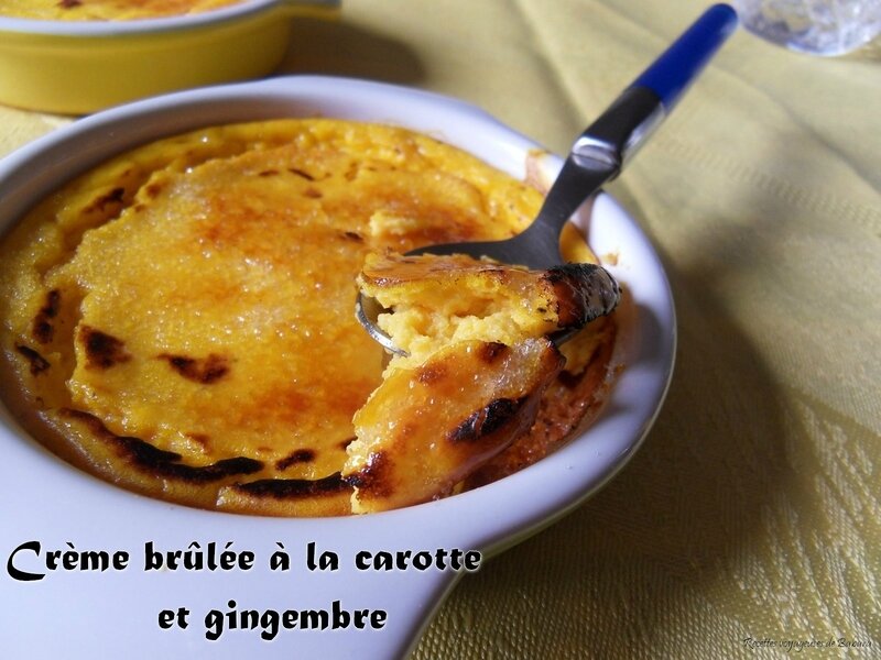 crème brûlée à la carotte et gingembre1