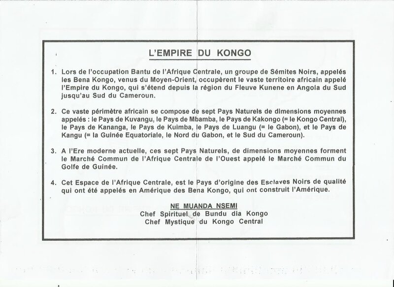 L'EMPIRE DU KONGO a