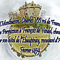  montbazon, charles vii roi de france donne permission à françois de vendel, chevalier, de fortifier son hôtel de l'ebaupinay