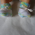 chaussons naissance 7€ la paire 
