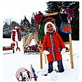 Manteau vintage enfant à fleurs seventies original made in france 