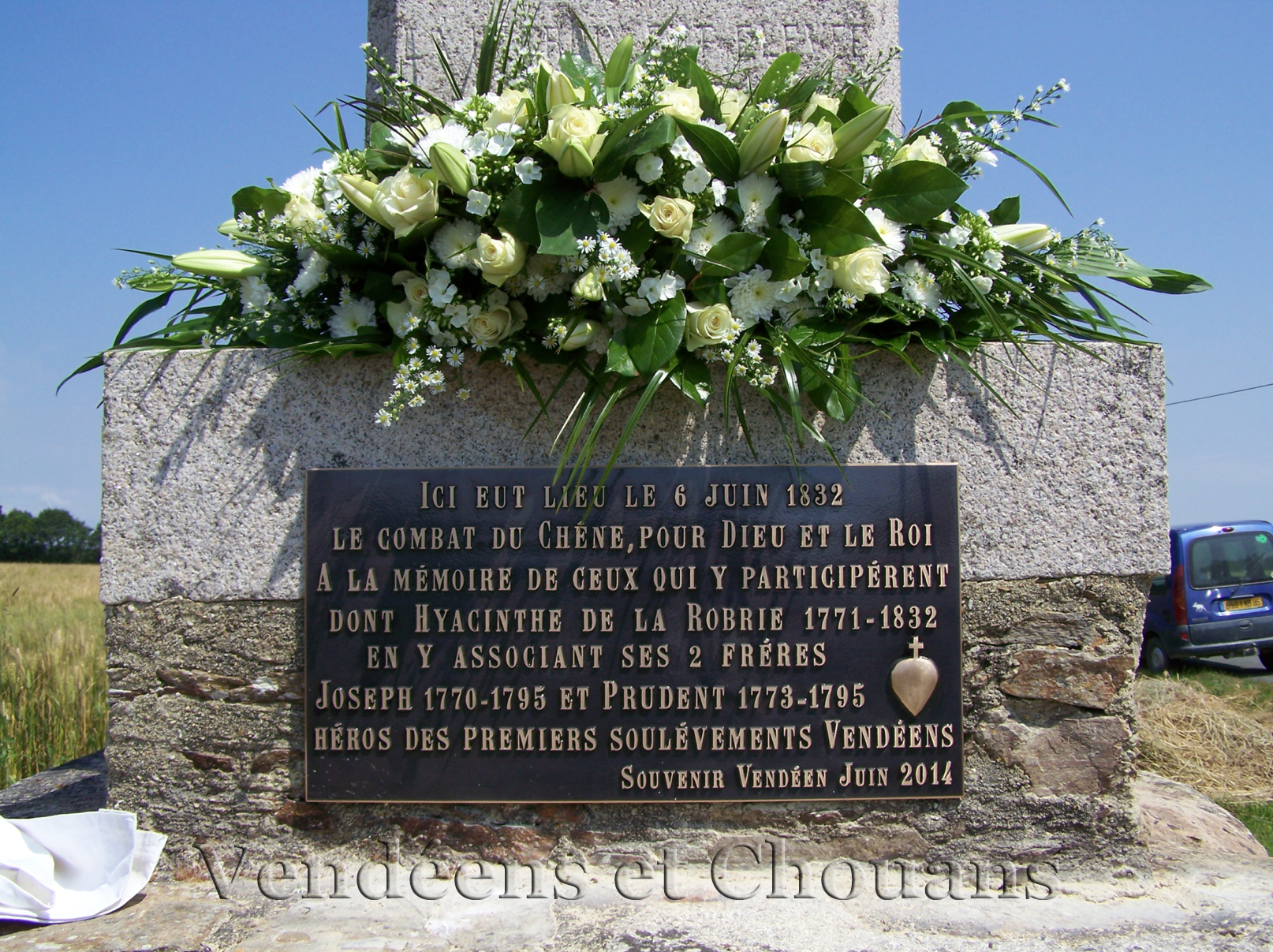 Saint-Philbert-de-Bouaine (85) – Croix du combat du Chêne (2014)