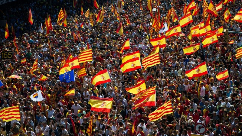 Manifestation à Barcelone