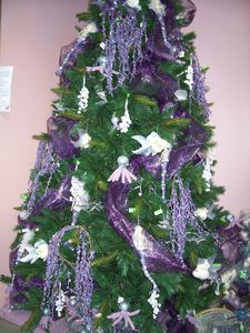 SAPIN violet - Décorations de noél