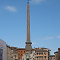 Rome baroque (13/21). une fontaine bien curieuse, la fontaine des fleuves.