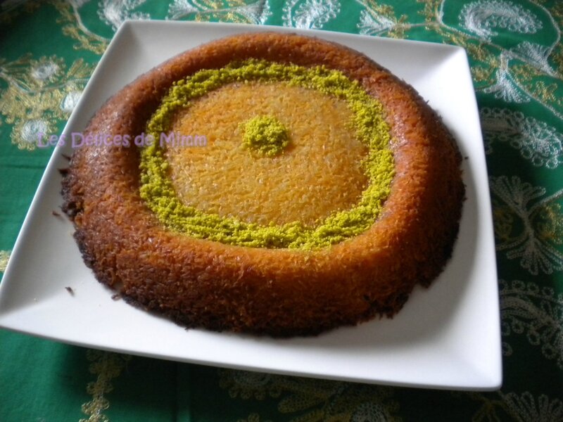 Knafeh (knefeh) ou le cheesecake libanais