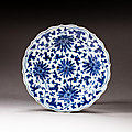 Blue and white porcelains, qing dynasty, 17th century sold at sotheby's, asian arts / 5000 years, paris, 29 april 2022