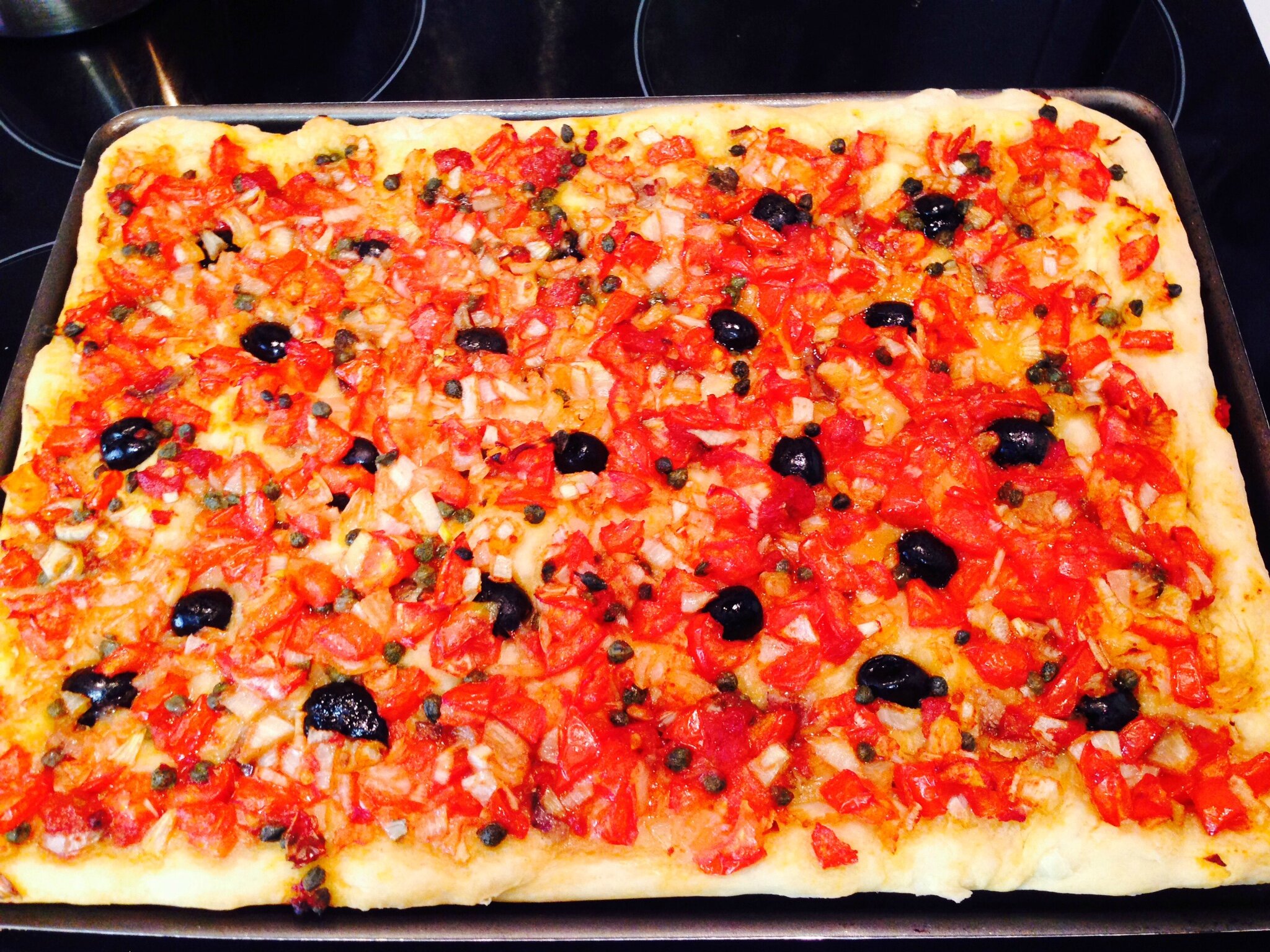 Pizza siciliana Trinacriens, enfants de Sicile