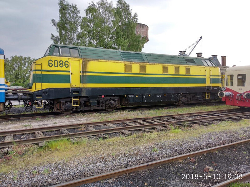 Locomotive 6086 ex SNCB, 1400 ch 78t 120 kmh, construction Cockerill 1965 ,