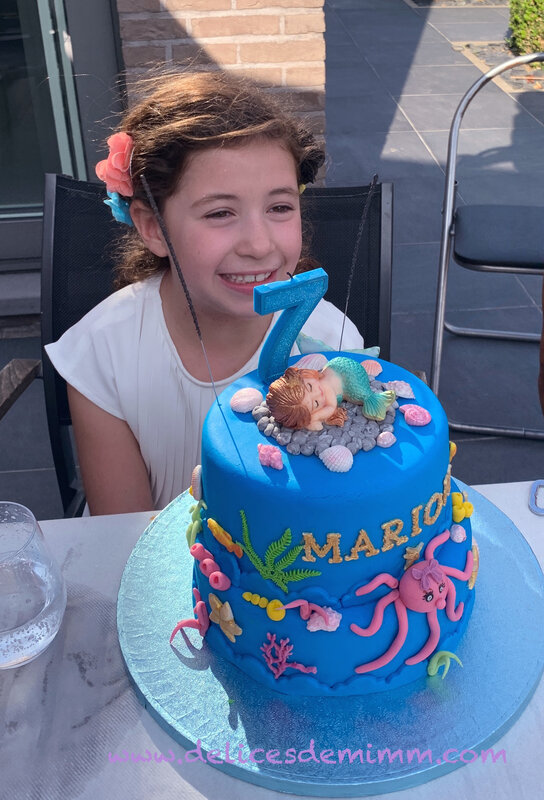 Gâteau petite sirène 9