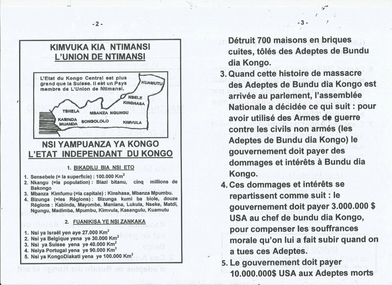 DOMMAGES ET INTERETS DE BUNDU DIA KONGO b