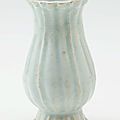 Vase, Qingbai ware, Yingqing ware, China, Song dynasty (960 - 1279), Jingdezhen ware, Jiangxi Province, porcelain with 'qingbai' glaze, 6.0 cm diam. of mouth; 12.6 x 7.0 cm. Gift of Mr Sydney Cooper 1962. EC71.1962. Art Gallery of New South Wales, Sydney 