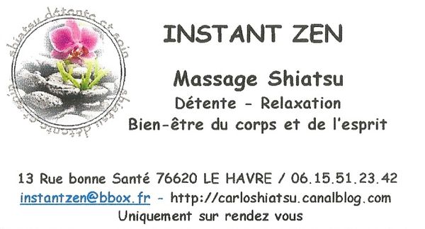 Carte cadeau pour 1 massage shiatsu ZEN