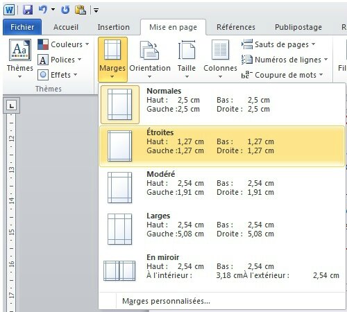 comment faire une grande lettre sur word